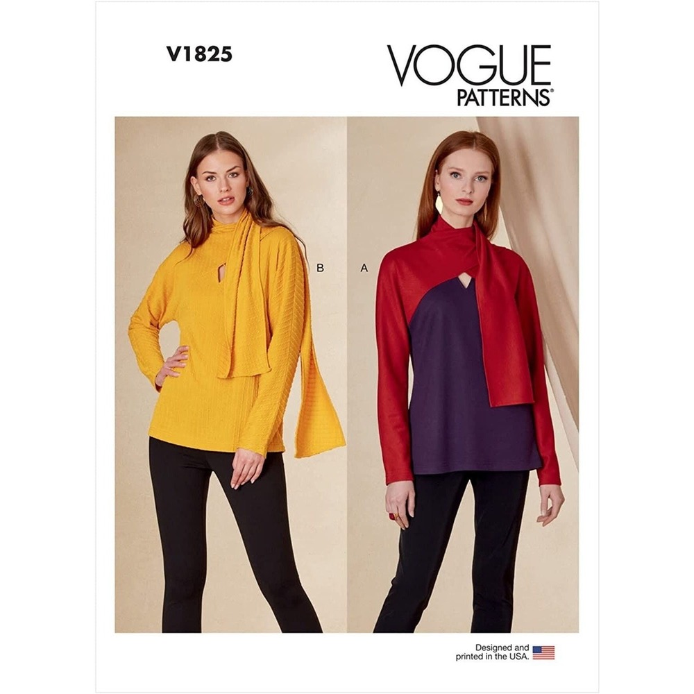 Vogue Sewing Pattern 1825 / 11118 Knit Top‎ Misses Size XS-XXL UNCUT